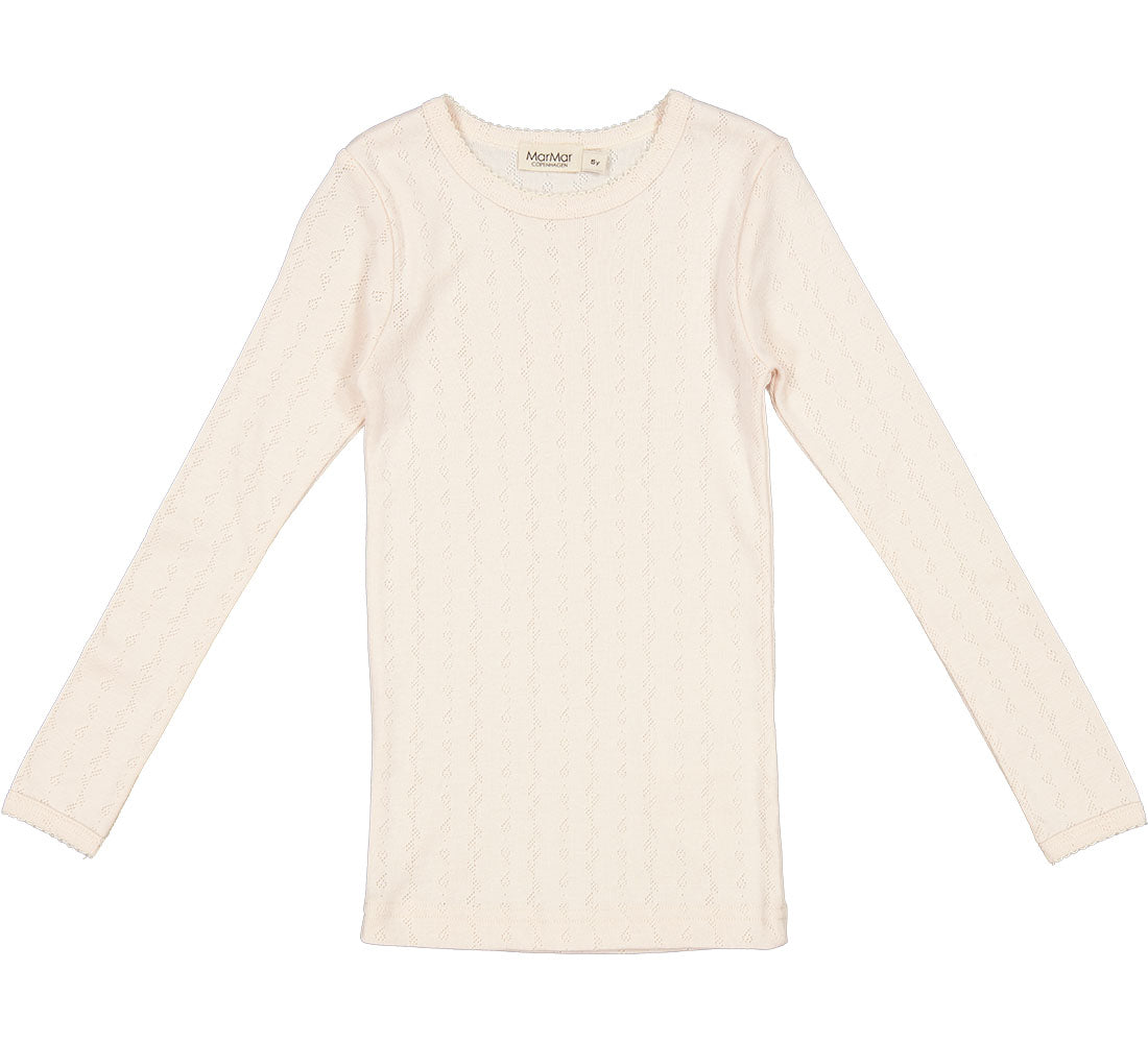 MarMar Tamra Pointelle T-Shirt in Delicate Rose