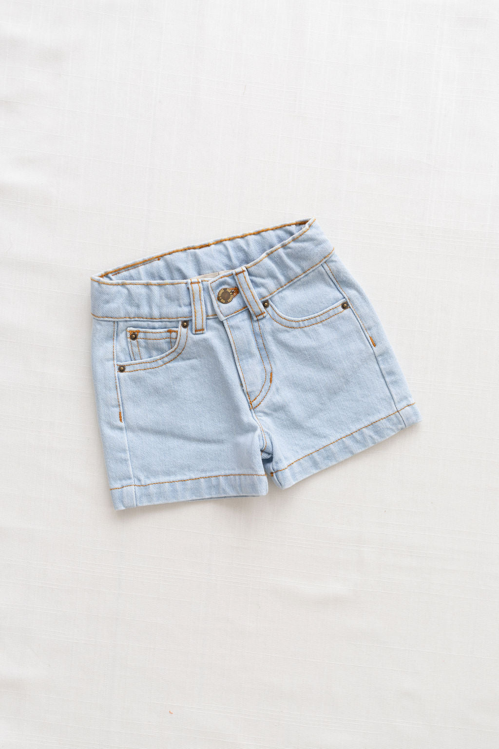 Fin & Vince Vintage Denim Shorts with Embroidery