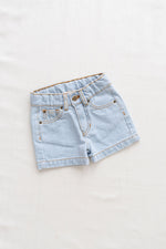 Load image into Gallery viewer, Fin &amp; Vince Vintage Denim Shorts with Embroidery
