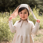 Load image into Gallery viewer, Briar Baby Oatmeal Bunny Wool Bonnet
