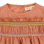 Load image into Gallery viewer, Omibia Smocked Love Dress in Sienna
