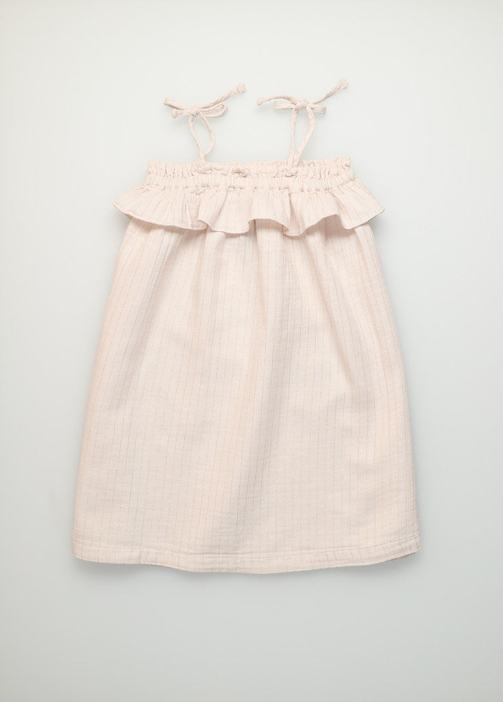 The New Society Claire Organic Cotton Muslin Dress Blush