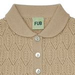 Load image into Gallery viewer, FUB Fine Knit Pointelle Blouse - Hay
