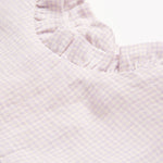 Load image into Gallery viewer, Nellie Quats Kiss Chase Blouse - Lavender Check Linen

